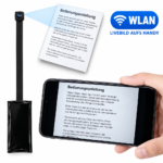 Mini-Kamera WFE01 erfasst Text auf Papier und zeigt ihn live auf dem Handy